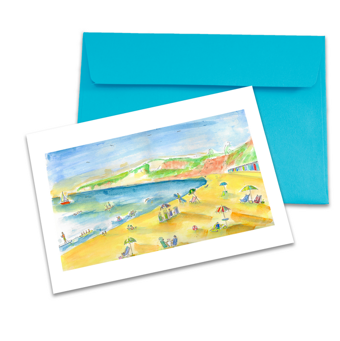 Seaton beach scene card